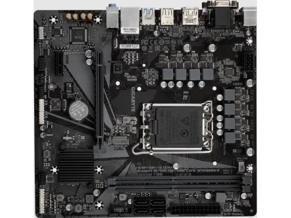 Gigabyte H610M S2H V2 - 1.0 - hovedkort - micro ATX - LGA1700-sokkel - H610 Chipset - USB 3.2 Gen 1 - Gigabit LAN - innbygd grafikk (CPU kreves) - ...