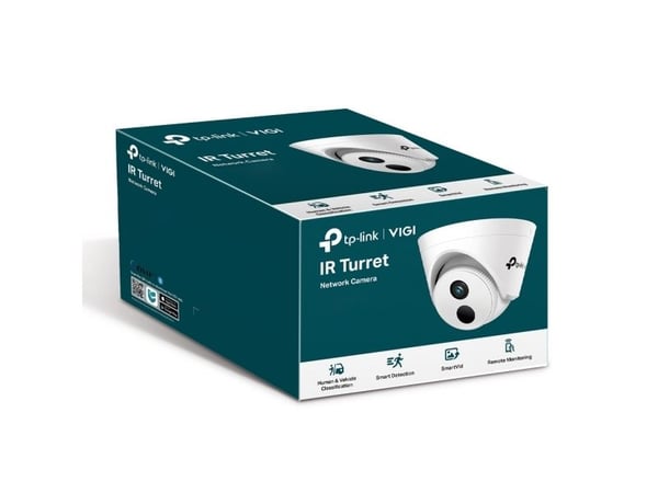 TP-Link VIGI C440I 2.8MM, IP-sikkerhetskamera, Innendørs, Koblet med ledninger (ikke trådløs), Tak, Hvit, Tårn