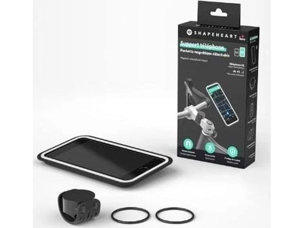 SHAPEHEART sykkel/styrmobilveske for telefon til sykkel/motorsykkel/sparkesykkel, str. XL 16,8 cm (NY) (SHP-BIKEAMZ-XL)