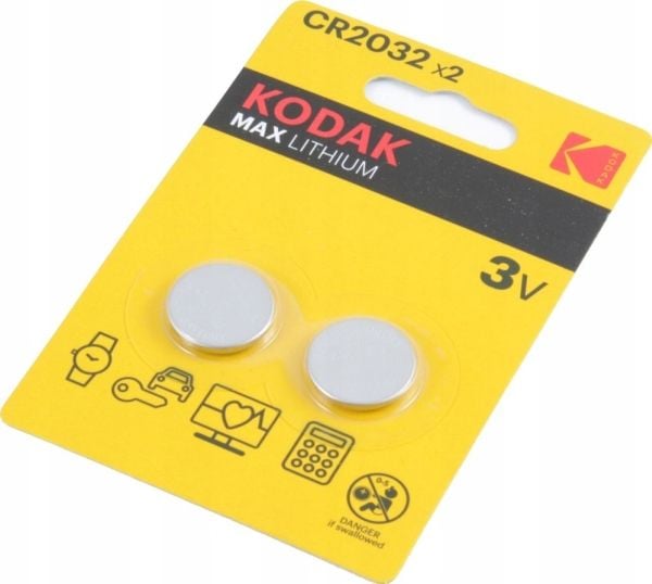 Kodak MAX - Batteri 2 x CR2032 - Li/MnO2 - 210 mAh