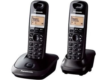 Panasonic KX-TG2512FXT, DECT-telefon, Högtalartelefon, 50 poster, Namn och uppringnings-ID, Svart
