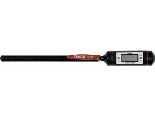 Yato YT-72971, Elektronisk miljøtermometer, Digitalt, Sort, firkant, °C, -50 - 300 °C