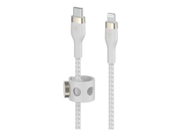 Belkin CAA011BT3MWH, 3 m, USB C, USB C/Lightning, Uros, Uros, Valkoinen
