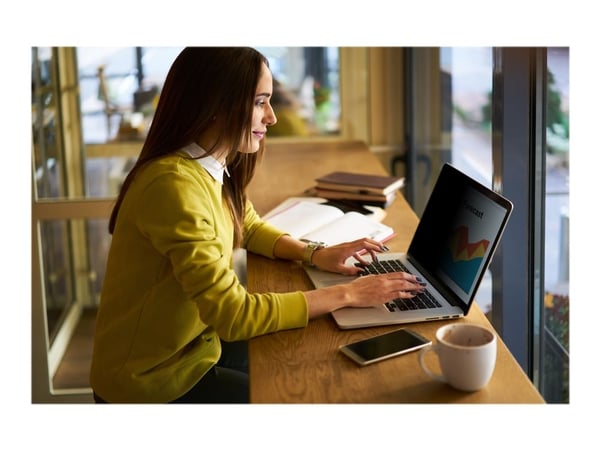 3M Bright Screen Privacy Filter - Notebookpersonvernsfilter - avtakbar - flipkobling - 15.6" - svart
