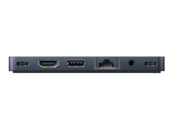 HyperDrive DUO PRO 7-in-2 - Dockningsstation - för laptop, bärbar dator, surfplatta - USB-C x 2 - HDMI - 1GbE