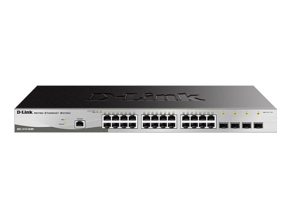 D-Link DGS 1210-28/ME - Switch - Administreret - 24 x 10/100/1000 + 4 x Gigabit SFP - monterbar på stativ