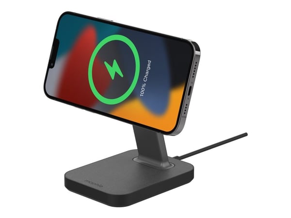 mophie snap+ - Trådløst ladestativ - 15 watt - svart - Europa (unntatt Irland)