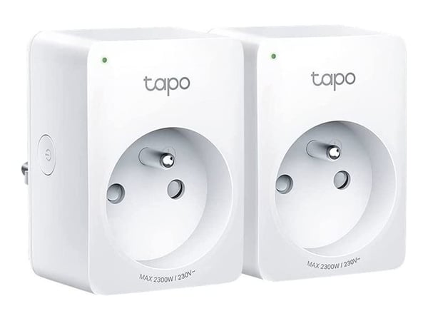 Tapo P100 - Smartplugg - trådløs - 802.11b/g/n, Bluetooth 4.2 - 2.4 Ghz (en pakke 2)