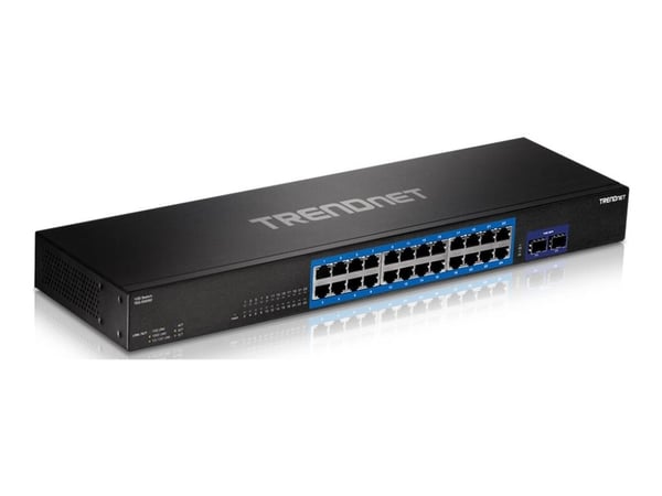 TRENDnet TEG 30262 - Switch - 24 x 10/100/1000 + 2 x 10 Gigabit SFP+ - rackmonterbar - TAA-samsvar