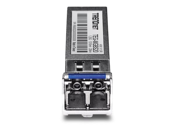 TRENDnet TEG-MGBS20 - SFP (mini-GBIC) transceivermodul - 1GbE - 1000Base-LX - LC-enkeltmodus - opp til 20 km - 1310 nm - TAA-samsvar