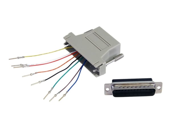 StarTech DB25 to RJ45 Modular Adapter - M/F - Serial adapter - DB-25 (M) to RJ-45 (F) - GC258MF - Seriell adapter - DB-25 (hann) til RJ-45 (hunn)