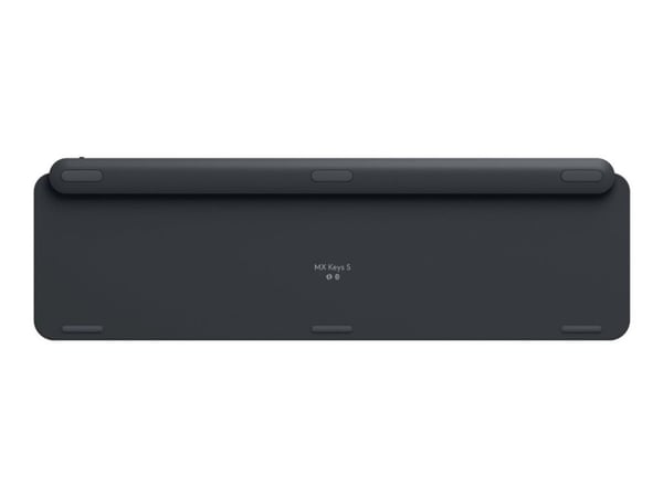 Logitech MX Keys S - Tastatur - bakbelysning - trådløs - Bluetooth LE - QWERTY - amerikansk engelsk - tastsvitsj: Scissor-Key - blekgrå