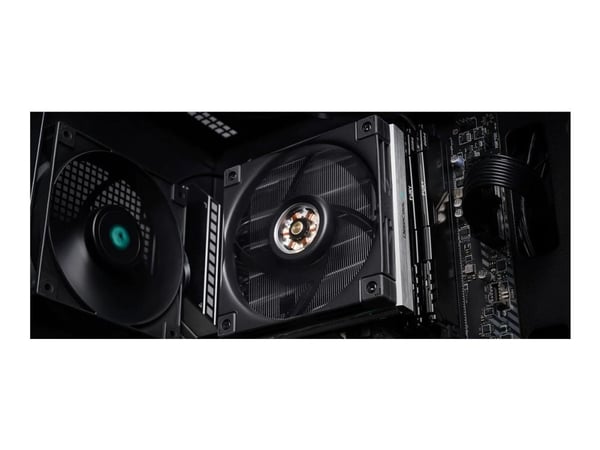 Deepcool AN600 - prosessorijäähdytin - (LGA1155, LGA1150, LGA1151, AM4, LGA1200, LGA1700, AM5) - alumiinia - 120 mm