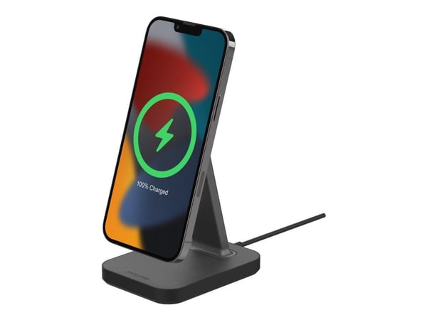 mophie snap+ - Trådløst ladestativ - 15 watt - svart - Europa (unntatt Irland)