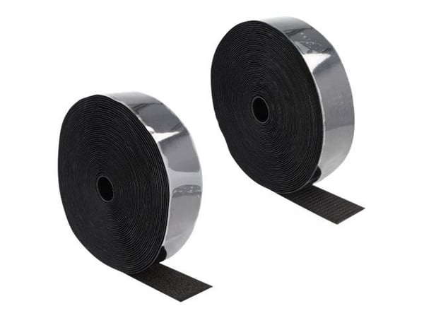 DeLOCK 20860, Nailon, Polyesteri, Musta, 50 mm, 15 m, Muovipussi