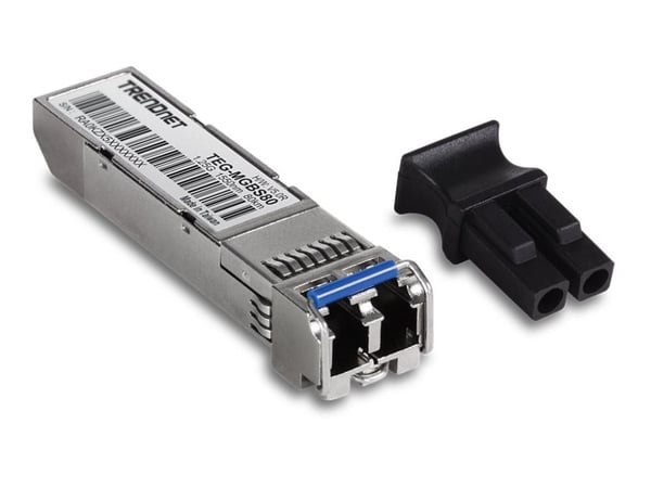 TRENDnet TEG MGBS80 - SFP (mini-GBIC) transceiver modul - GigE - 1000Base-LX - LC enkelttilstand - op til 80 km - 1550 nm - 1550nm
