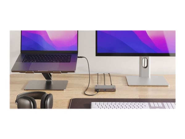 ALOGIC TB4H3TB, Thunderbolt 4, Thunderbolt 4, USB 3.2 Gen 2 (3.1 Gen 2) Type-A, 40000 Mbit/s, 60 Hz, 3840 x 2160, Musta, Harmaa
