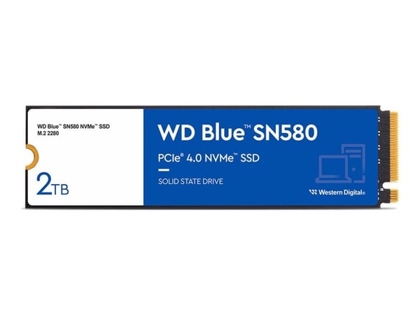 SSD WD Blue 2TB SN580 NVME M.2 PCIe 4.0 x4 WDS200T3B0E