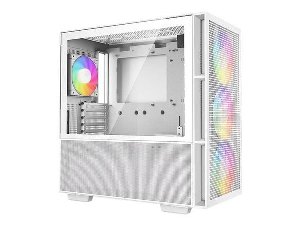 DeepCool CH560 WH - Tower - utvidet ATX (E-ATX) - sidepanel med vindu (herdet glass) - ingen strømforsyning (ATX / PS/2) - hvit - USB/lyd