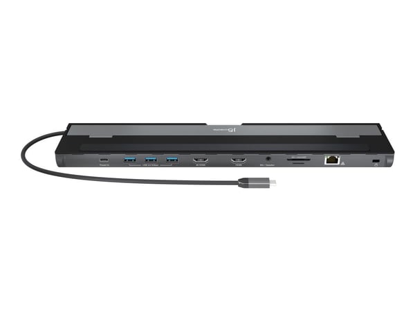 j5create JCD542-N USB-C®-dokkingstasjon med til HDMI™-stik, USB 3.2 Gen 1 (3.1 Gen 1) Type-C, 3.5mm, HDMI, RJ-45, USB 3.2 Gen 1 (3.1 Gen 1) Type-A ...