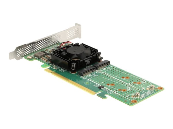Delock - Lagringskontroll - M.2 - 4-kanals - M.2 NVMe-kort - lav profil - PCIe 3.0 x16