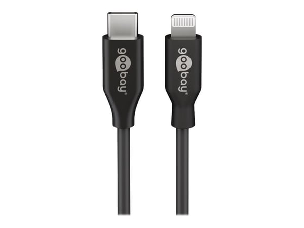 goobay - Lightning-kabel - USB-C hann til Lightning hann - 1 m - svart