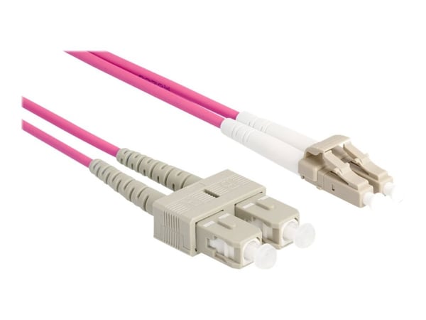 DeLOCK 87918, 3 m, OM4, LC, SC