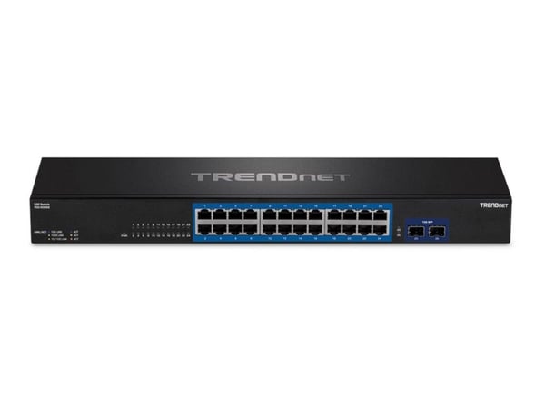 TRENDnet TEG 30262 - Switch - 24 x 10/100/1000 + 2 x 10 Gigabit SFP+ - rackmonterbar - TAA-samsvar