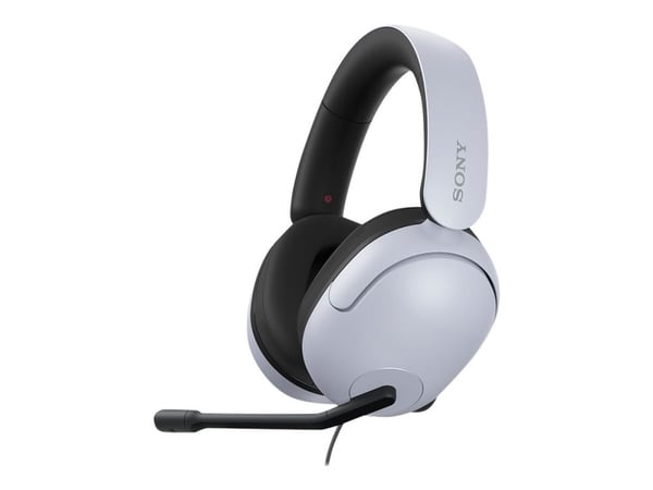 Sony INZONE H3 - Headset - fullstorlek - kabelansluten - 3,5 mm kontakt - vit - för Sony PlayStation 5
