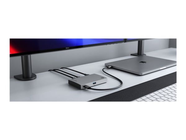 ALOGIC TB4H3TB, Thunderbolt 4, Thunderbolt 4, USB 3.2 Gen 2 (3.1 Gen 2) Type-A, 40000 Mbit/s, 60 Hz, 3840 x 2160, Musta, Harmaa