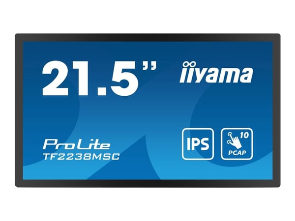IIYAMA TF2238MSC 54.5cm MTOUCH IPS 21.5'' /1920x1080/DP/HDMI/USB/PCAP