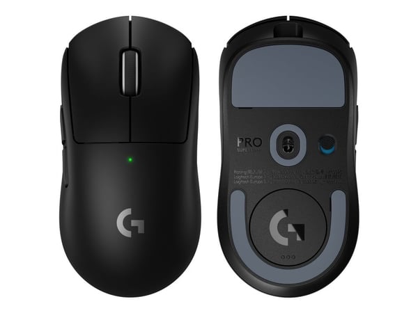 Logitech G PRO X SUPERLIGHT 2 - Mus - gaming - optisk - 5 knappar - trådlös - 2.4 GHz - USB Logitech LIGHTSPEED-mottagare - svart