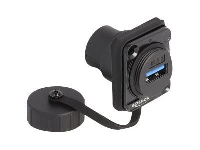 Delock - D-Type - USB-liitäntämekanismi - USB 3.2 Gen 1 pölysuojalla - USB - 1 USB-sokkelia - lajittelu
