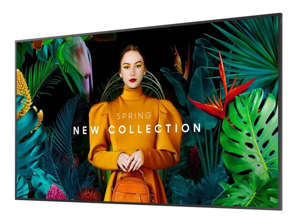 Samsung QH50C - 50" Diagonalklasse (49.5" synlig) - QHC Series LED-bakgrunnsbelyst LCD-skjerm - Crystal UHD - intelligent skilting - Tizen OS - 4K ...