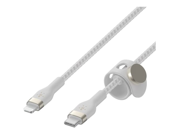 Belkin CAA011BT3MWH, 3 m, USB C, USB C/Lightning, Uros, Uros, Valkoinen