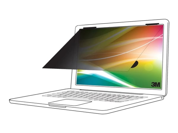 3M Bright Screen Privacy Filter - Notebookpersonvernsfilter - avtakbar - flipkobling - 15.6" - svart