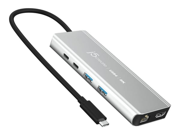 j5create JCD403 - Dockningsstation - USB4 / Thunderbolt 4 - HDMI - 1GbE, 2.5GbE