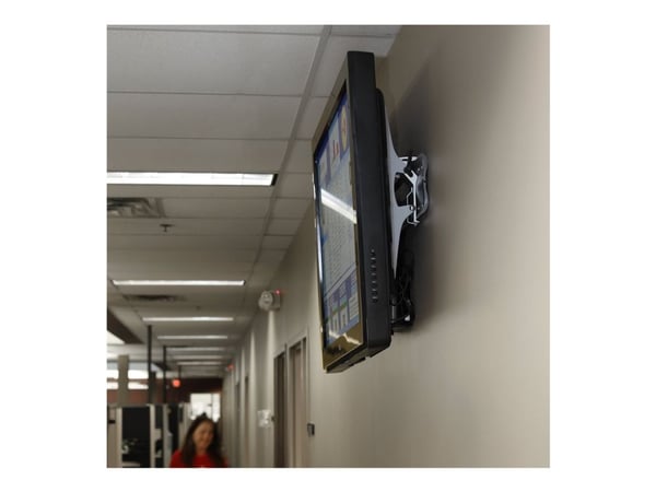 Ergotron TM Tilting Wall Mount - Monteringssett (veggplate, festeanordninger, 2 braketter) - Konstant kraftteknologi - for flatpanel - stål, ekstru...