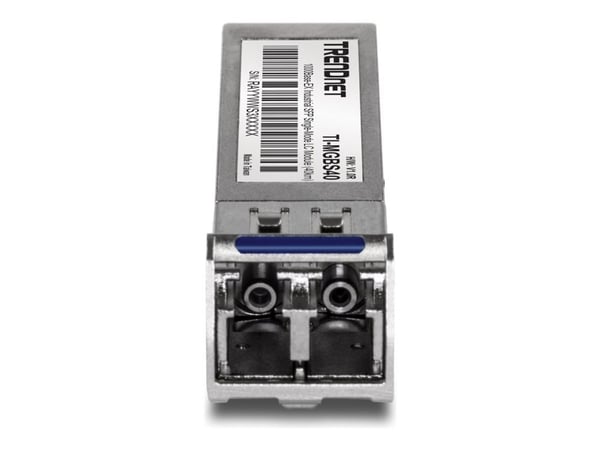 TRENDnet TI-MGBS40 - SFP-sändar/mottagarmodul (mini-GBIC) - 1GbE - 1000Base-LX - LC enkelläge - upp till 10 km - 1310 nm - TAA-kompatibel