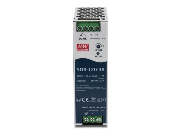 Trendnet TI-S12048 v1.0R, Virtalähde, Metallinen, Ylijännite, Ylikuormittaa, Oikosulku, 2899000 h, 120 W, 100 - 240 V