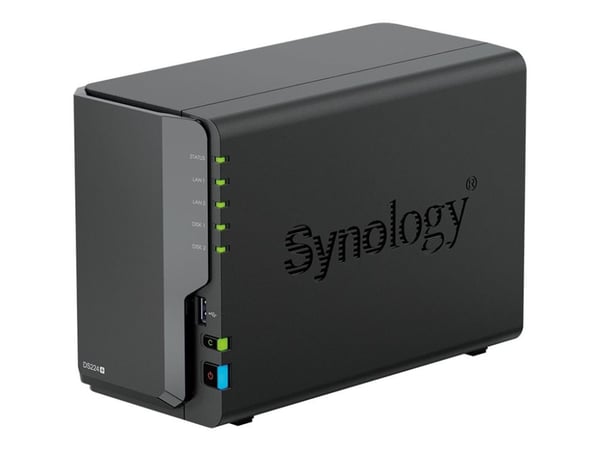 Synology Disk Station DS224+ - NAS-palvelin - RAID 0, 1, JBOD - RAM-muisti 2 GB - Gigabit Ethernet - iSCSI-tuki Synology Disk Station DS224+ - NAS-palvelin - RAID 0, 1, JBOD - RAM-muisti 2 GB - Gigabit Ethernet - iSCSI-tuki