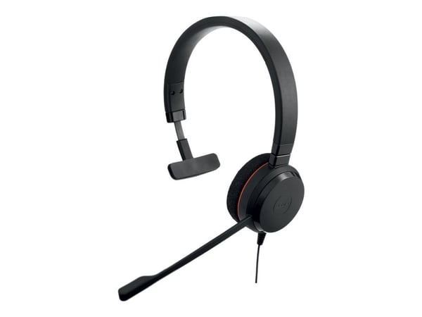 Jabra Evolve 20 MS mono - Hodesett - on-ear - kablet - USB - Certified for Skype for Business