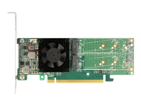 Delock - Lagringskontroll - M.2 - 4-kanals - M.2 NVMe-kort - lav profil - PCIe 3.0 x16