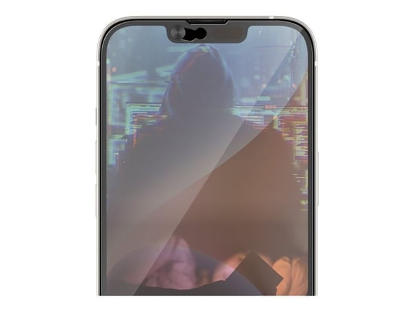 PanzerGlass CamSlider - Skjermbeskyttelse for mobiltelefon - omslagskompatibel - glass - rammefarge svart - for Apple iPhone 13, 13 Pro, 14