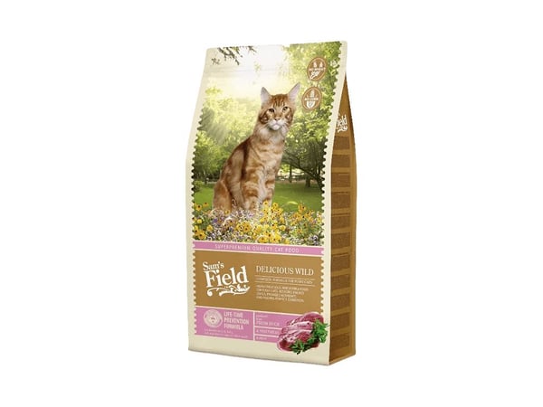 Sams Field Cat Delicious Wild 7,5 kg (Parasta ennen 14.12.2025)
