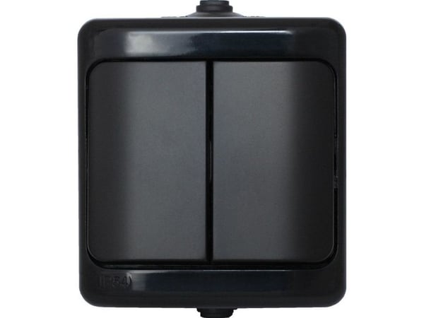 KOS BRYZA kattokruunukytkin IP54 16AX 250V musta 180905 KOS BRYZA kattokruunukytkin IP54 16AX 250V musta 180905