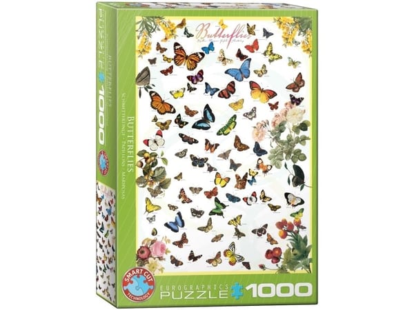 Puslespil Butterflies - 1000 brikker, 48*68cm