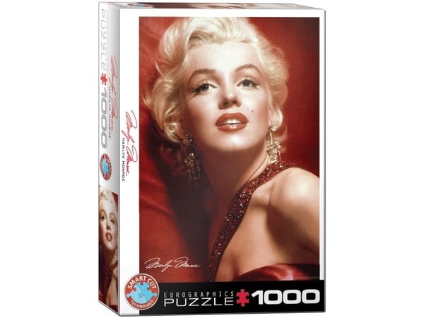 Puslespill 1000 brikker Marilyn Monroe rød portrett 6000-0812