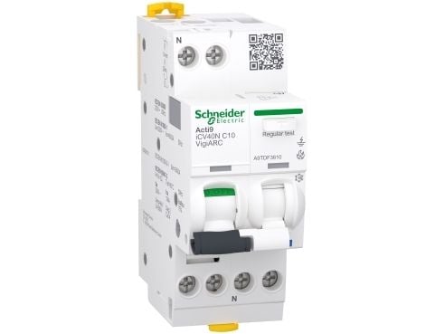 SCHNEIDER ELECTRIC Gnistdetektor/lysbuevagt MCB+RCD+AFD 1PN C10A 30mA iC40N VigiARC
