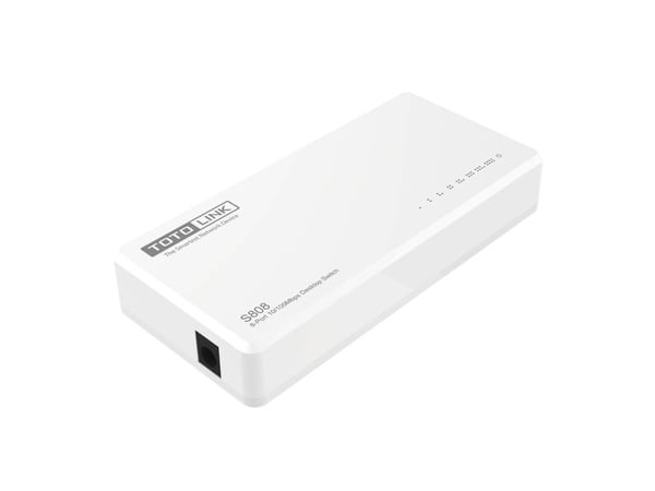 TOTOLINK S808-V5 8-PORT 10/100M desktop switch (S808-V5), Uhåndtert, Fast Ethernet (10/100), Full tosidig